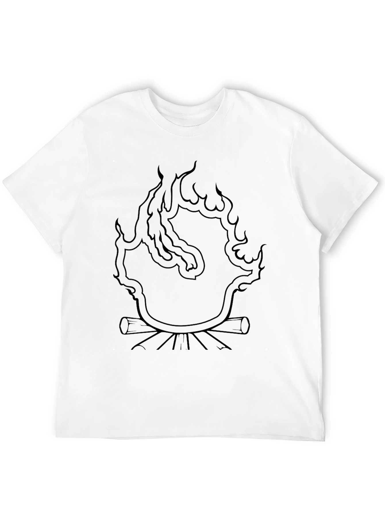 Campfire Graphic Tee - Black Unisex T-Shirt