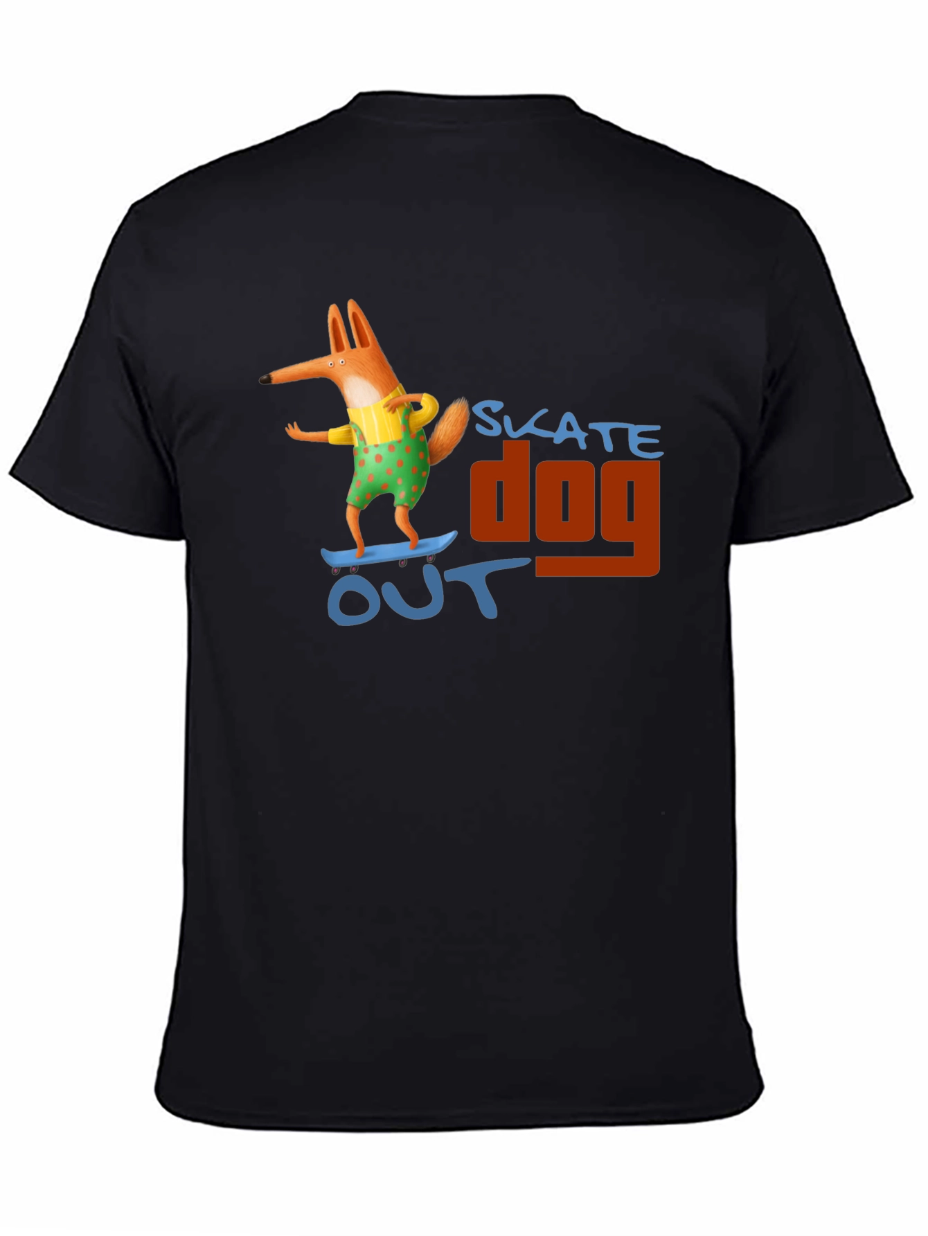 Skate Dog Out T-Shirt - Cool Graphic Tee