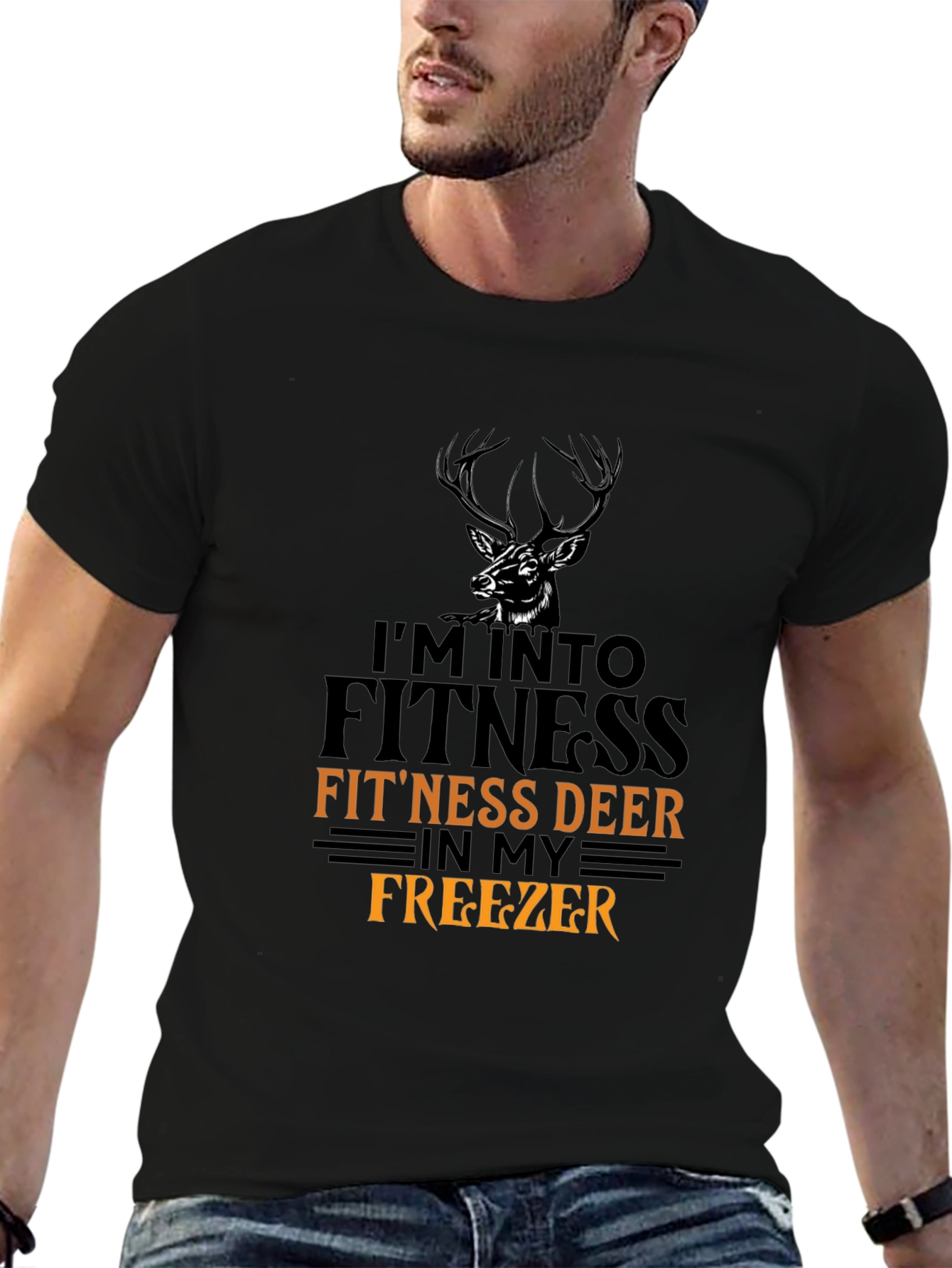 Fitness Deer T-Shirt - Funny Hunting Tee