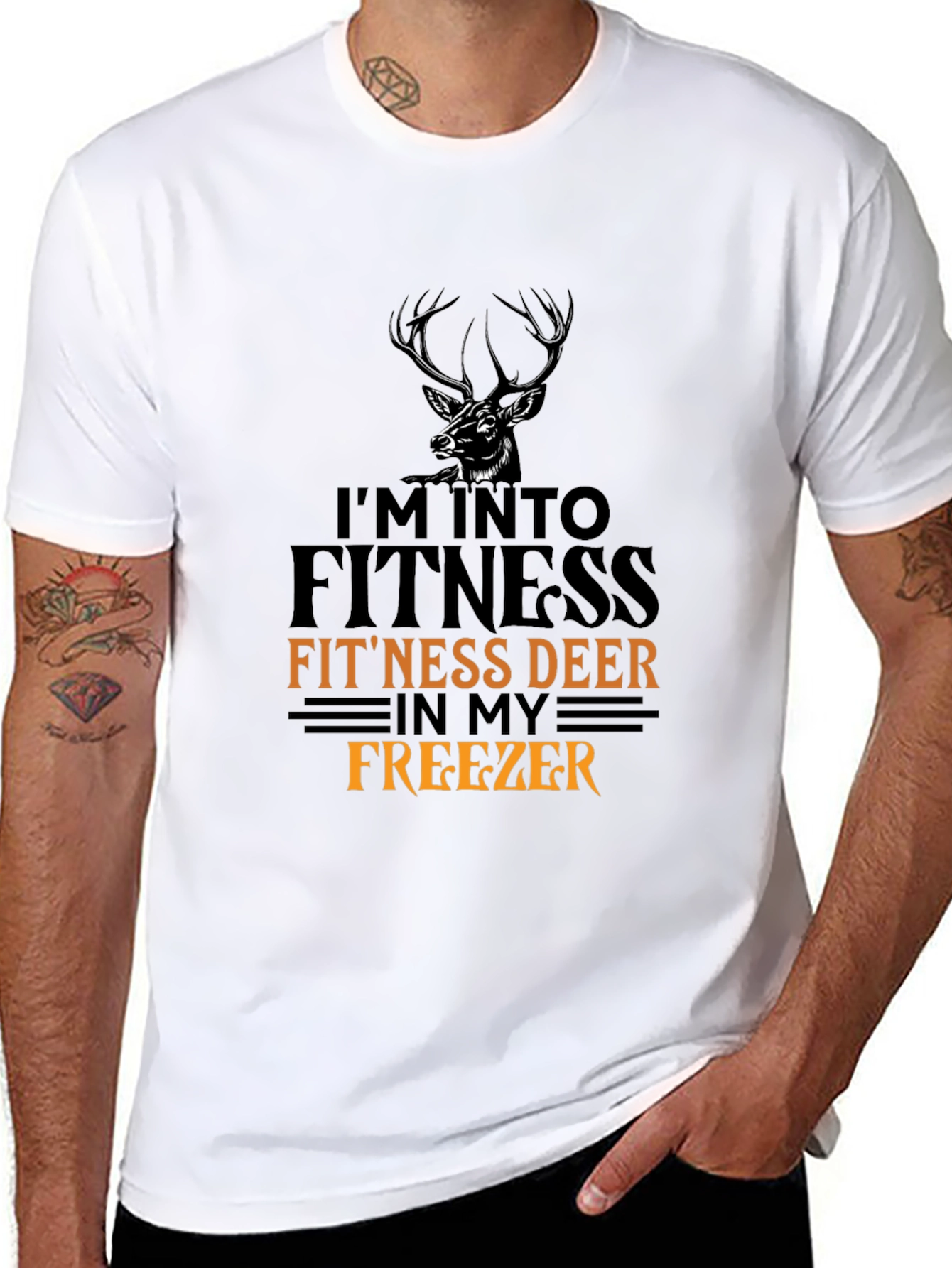 Fitness Deer T-Shirt - Funny Hunting Tee