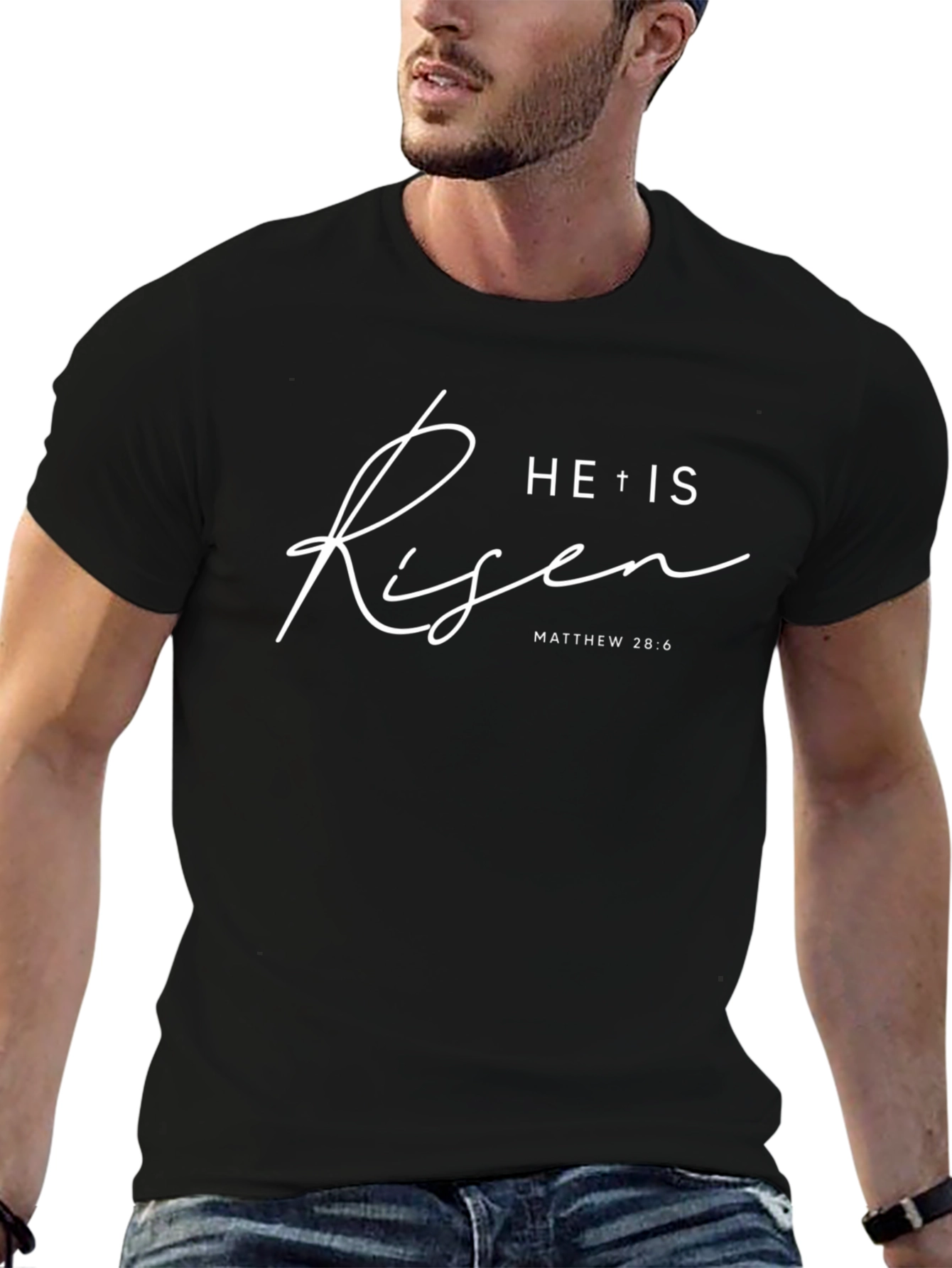 He is Risen Graphic T-Shirt | Christian Apparel