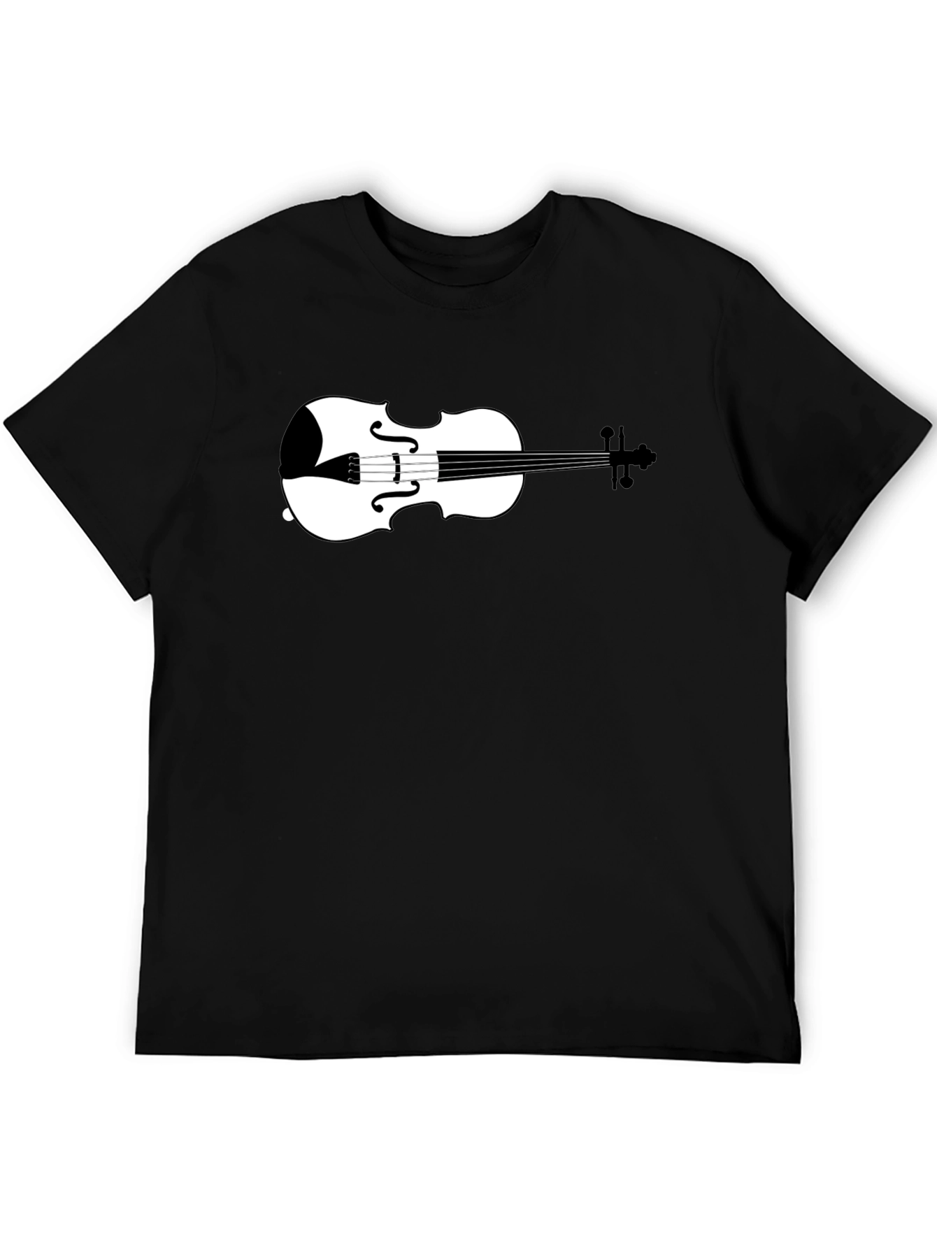 Violin Graphic Tee - Classic Musician Style