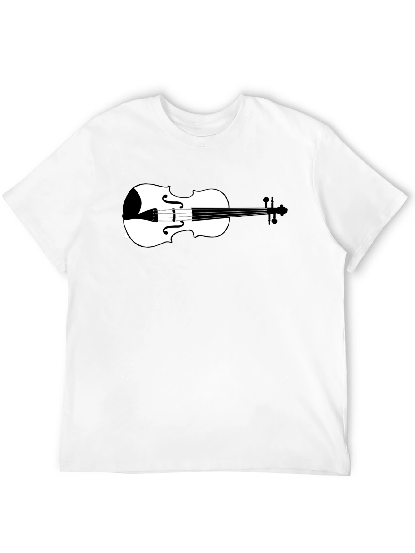 Violin Graphic Tee - Classic Musician Style