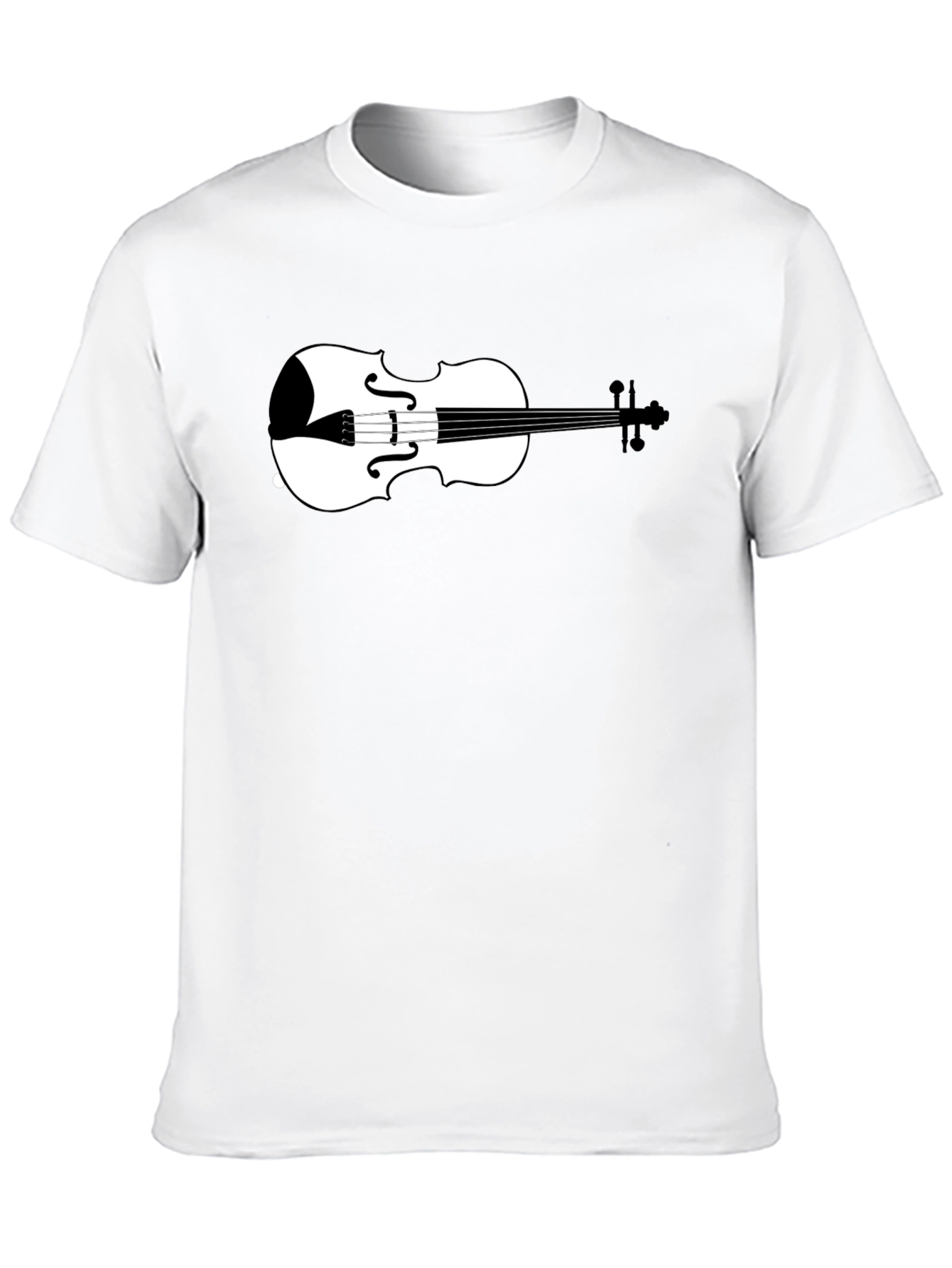 Violin Graphic Tee - Classic Musician Style