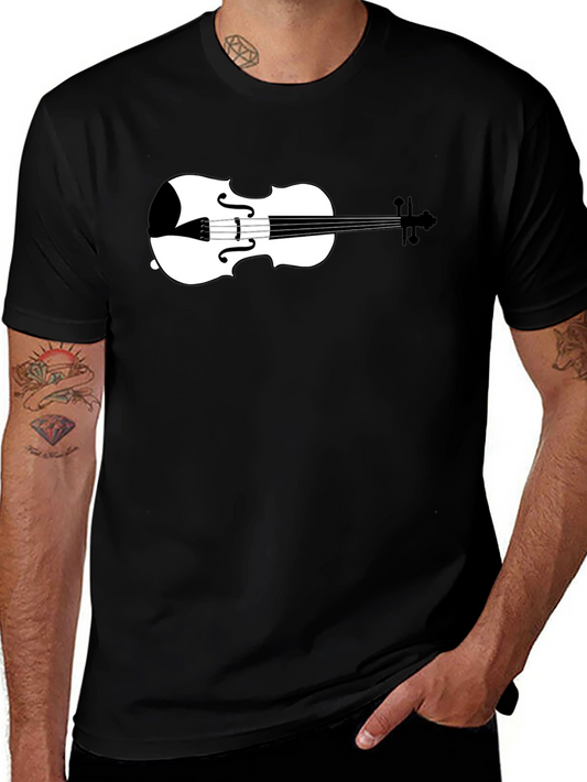 Violin Graphic Tee - Classic Musician Style