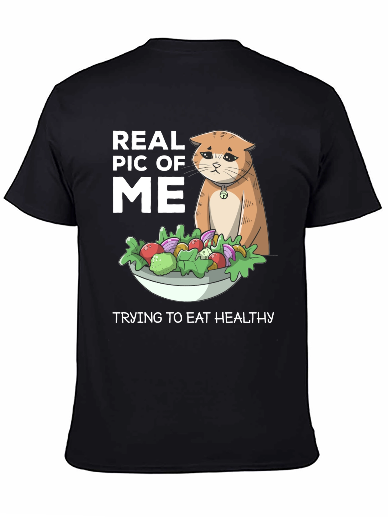Funny Cat Salad Diet T-Shirt