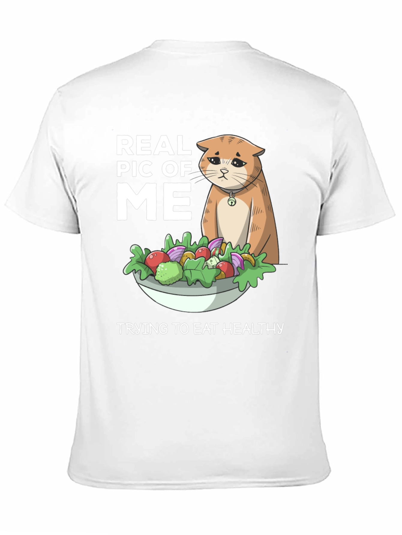 Funny Cat Salad Diet T-Shirt