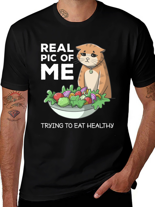 Funny Cat Salad Diet T-Shirt