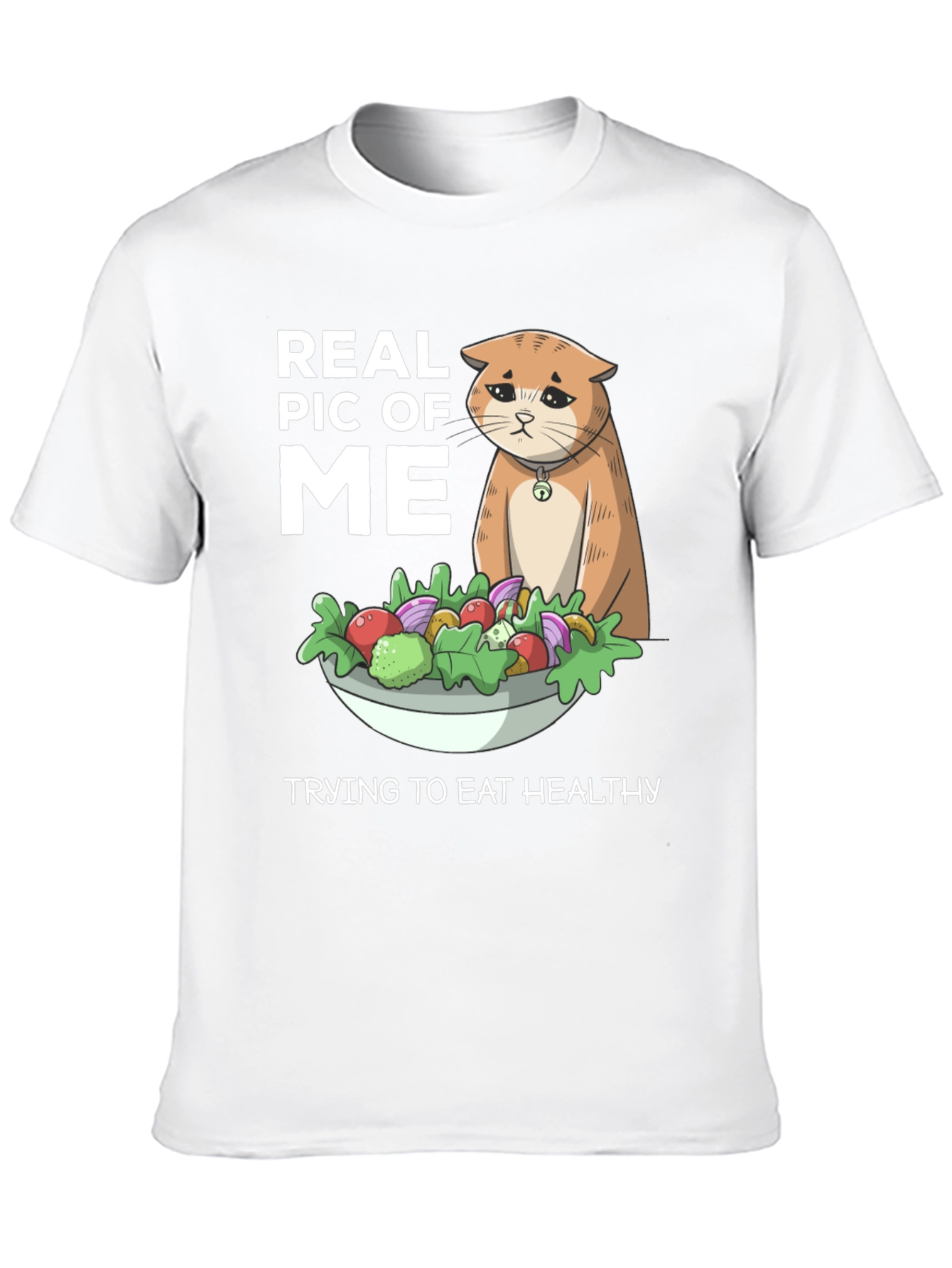 Funny Cat Salad Diet T-Shirt