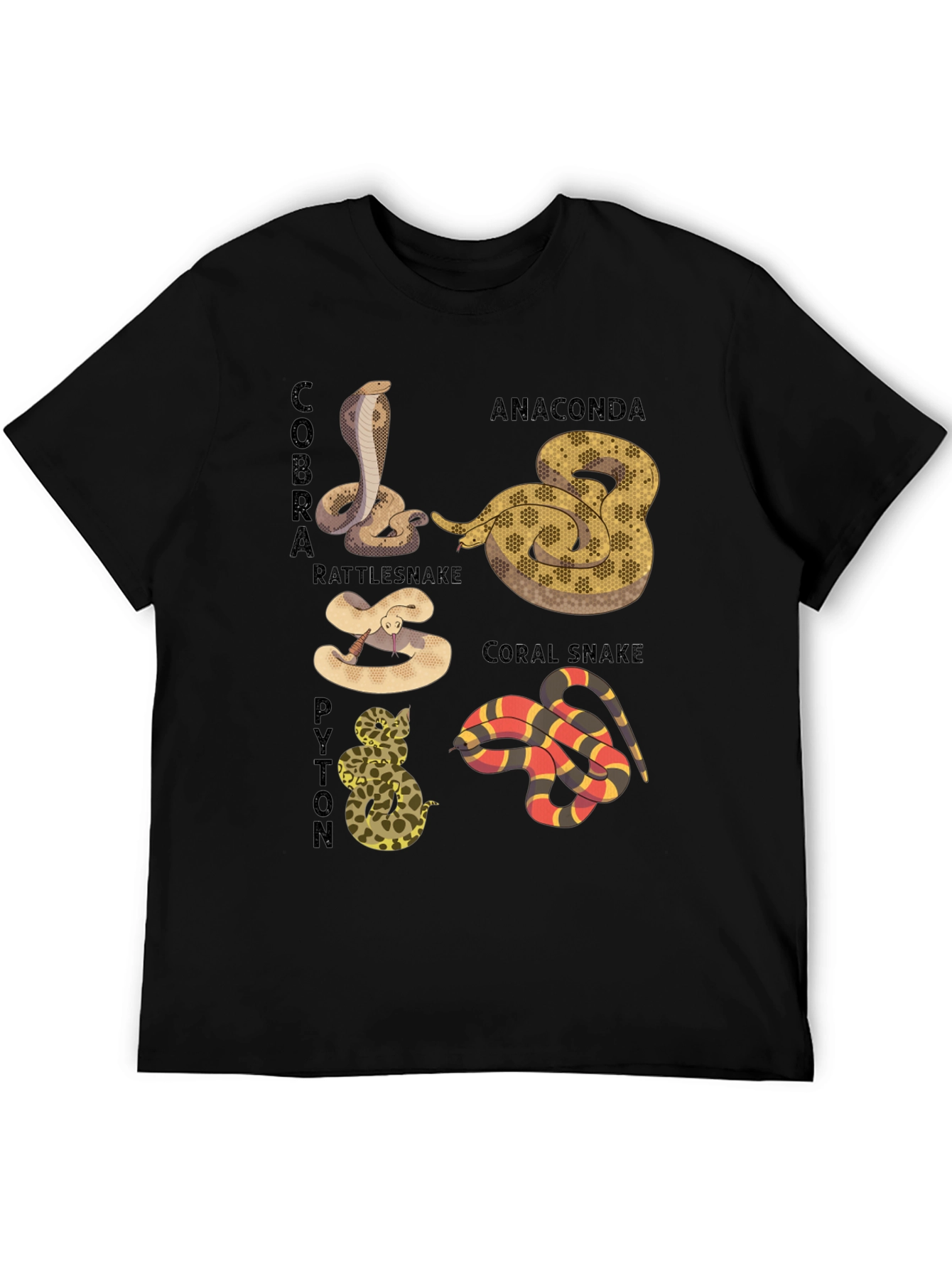 Snakes of the World Graphic T-Shirt