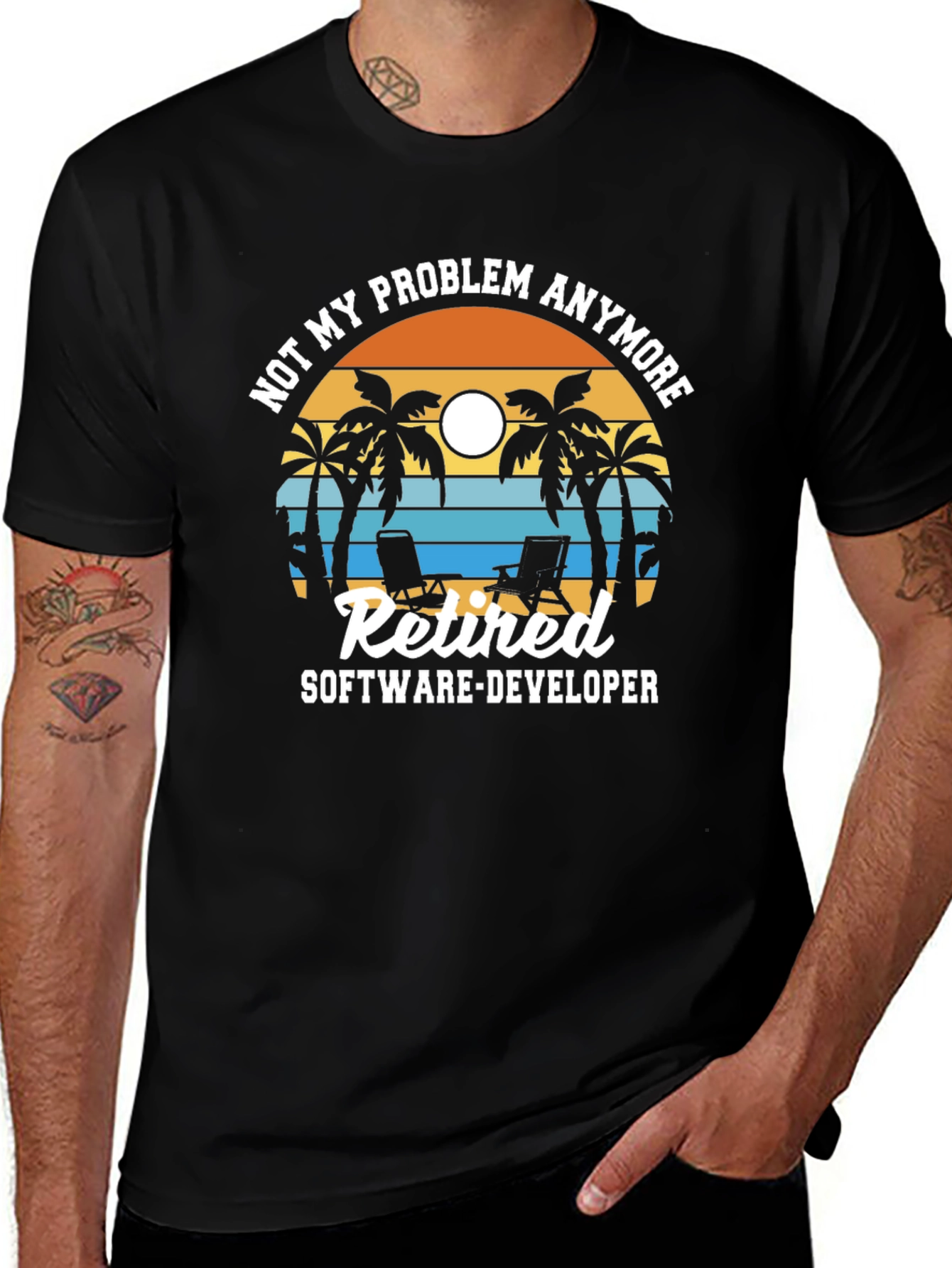 Retired Software Developer Graphic T-Shirt