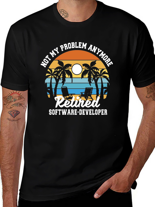 Retired Software Developer Graphic T-Shirt