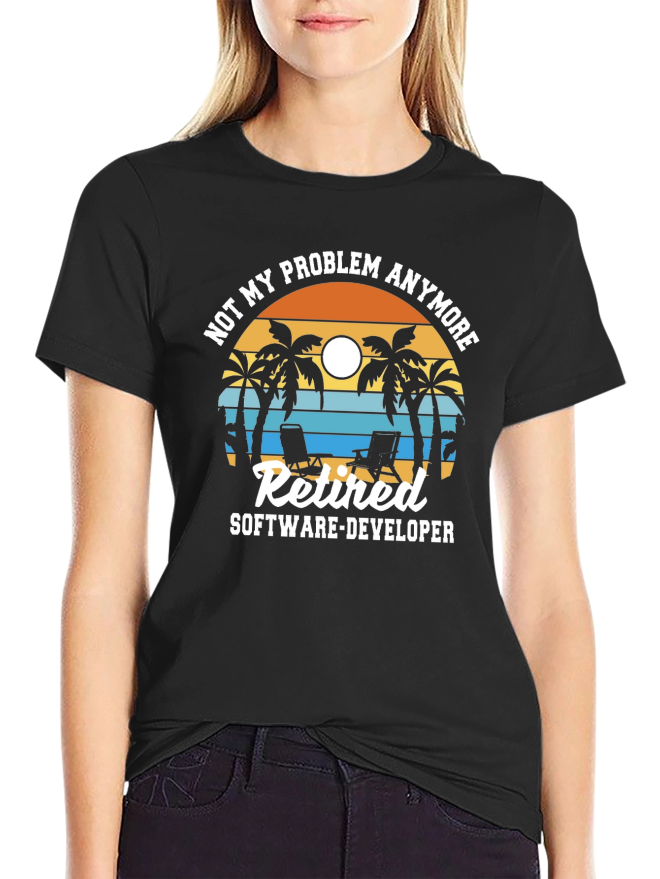 Retired Software Developer Graphic T-Shirt