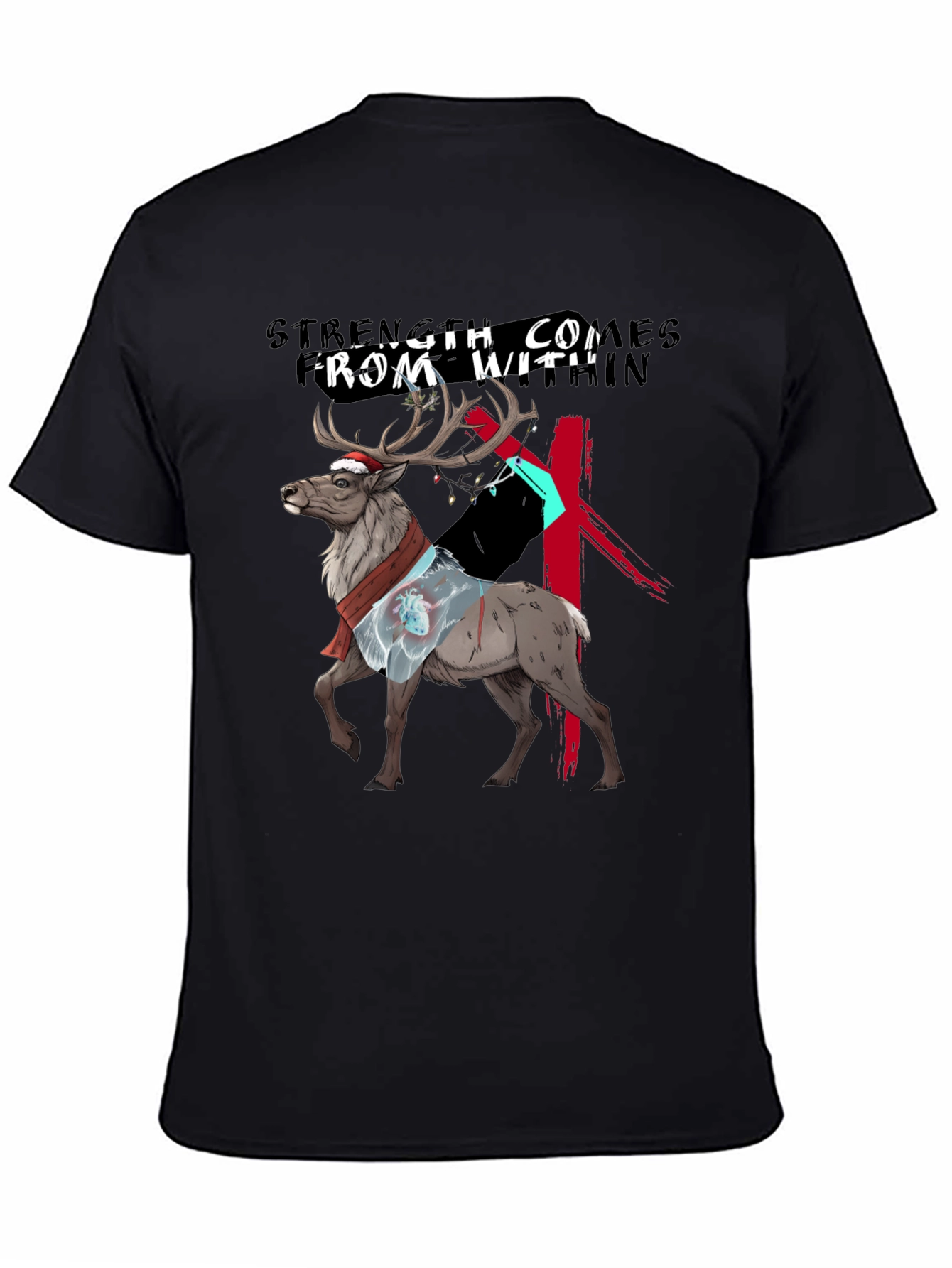 Strength Within Reindeer Graphic Tee