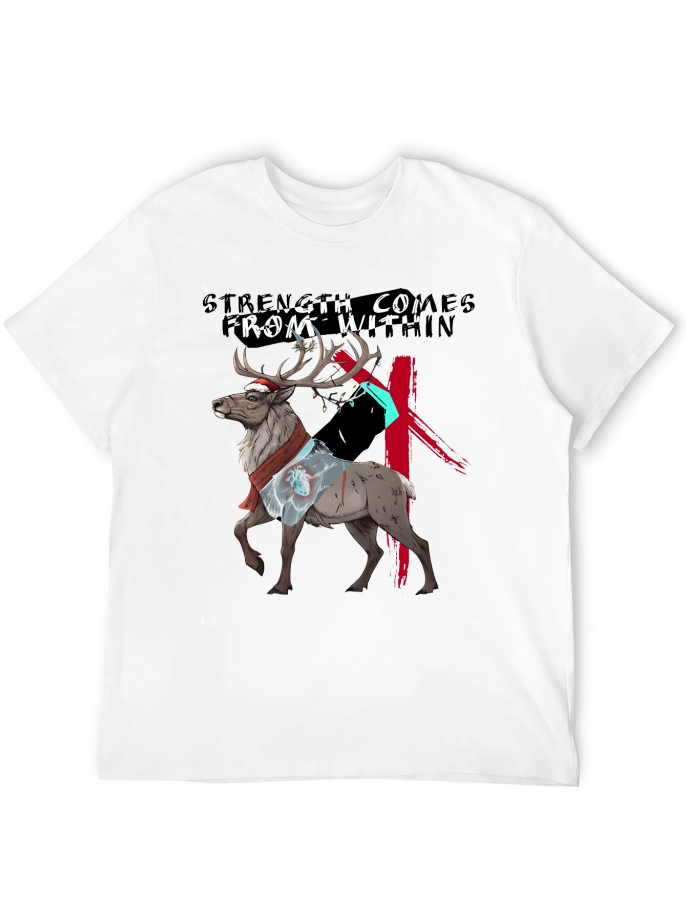 Strength Within Reindeer Graphic Tee