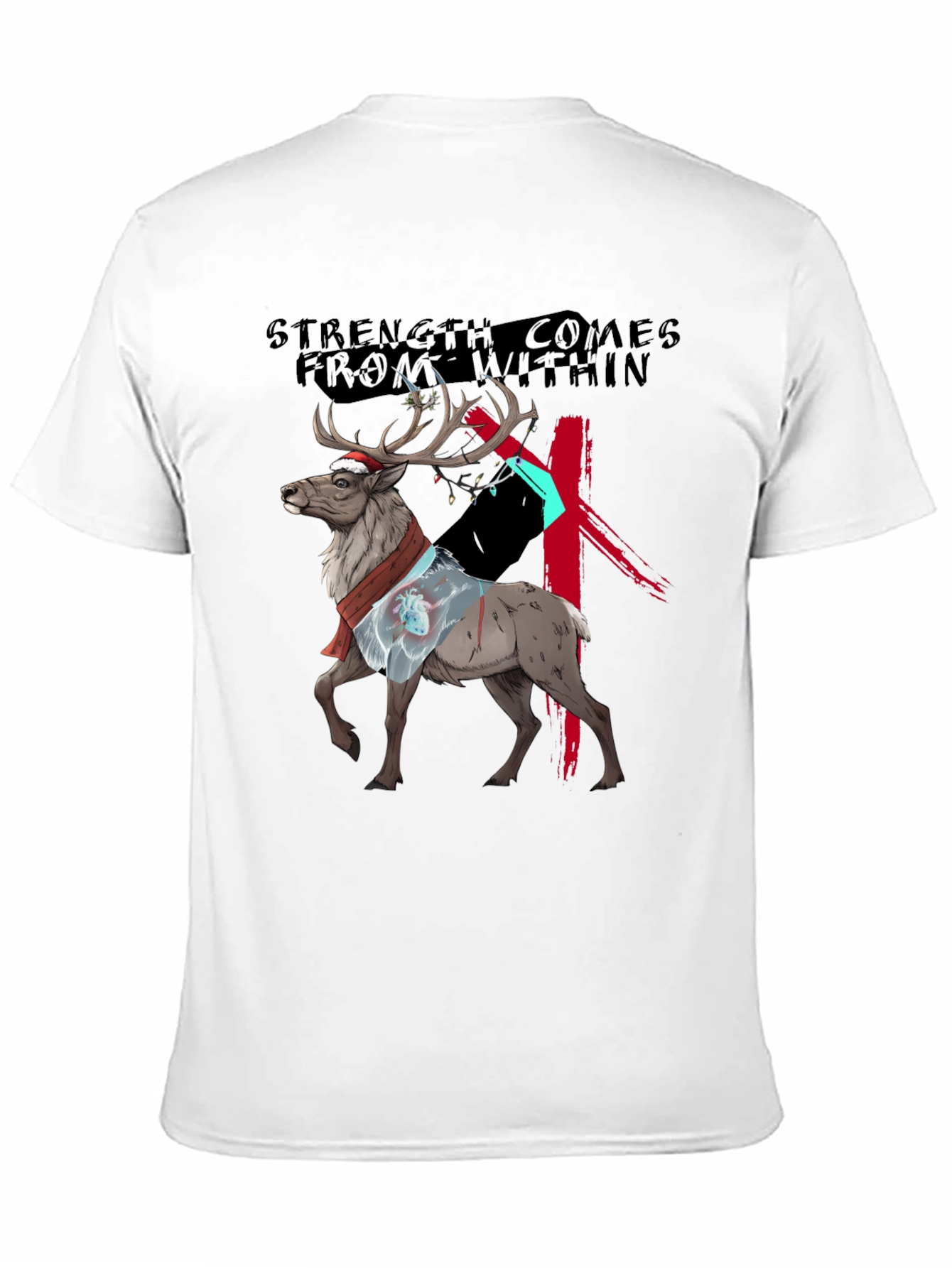Strength Within Reindeer Graphic Tee