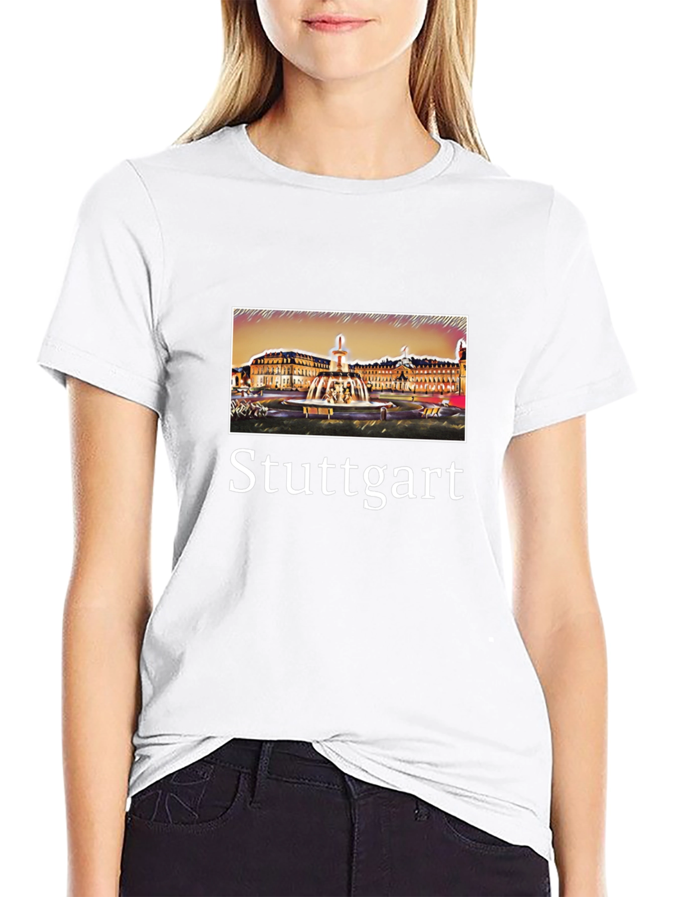 Stuttgart Germany Cityscape T-Shirt