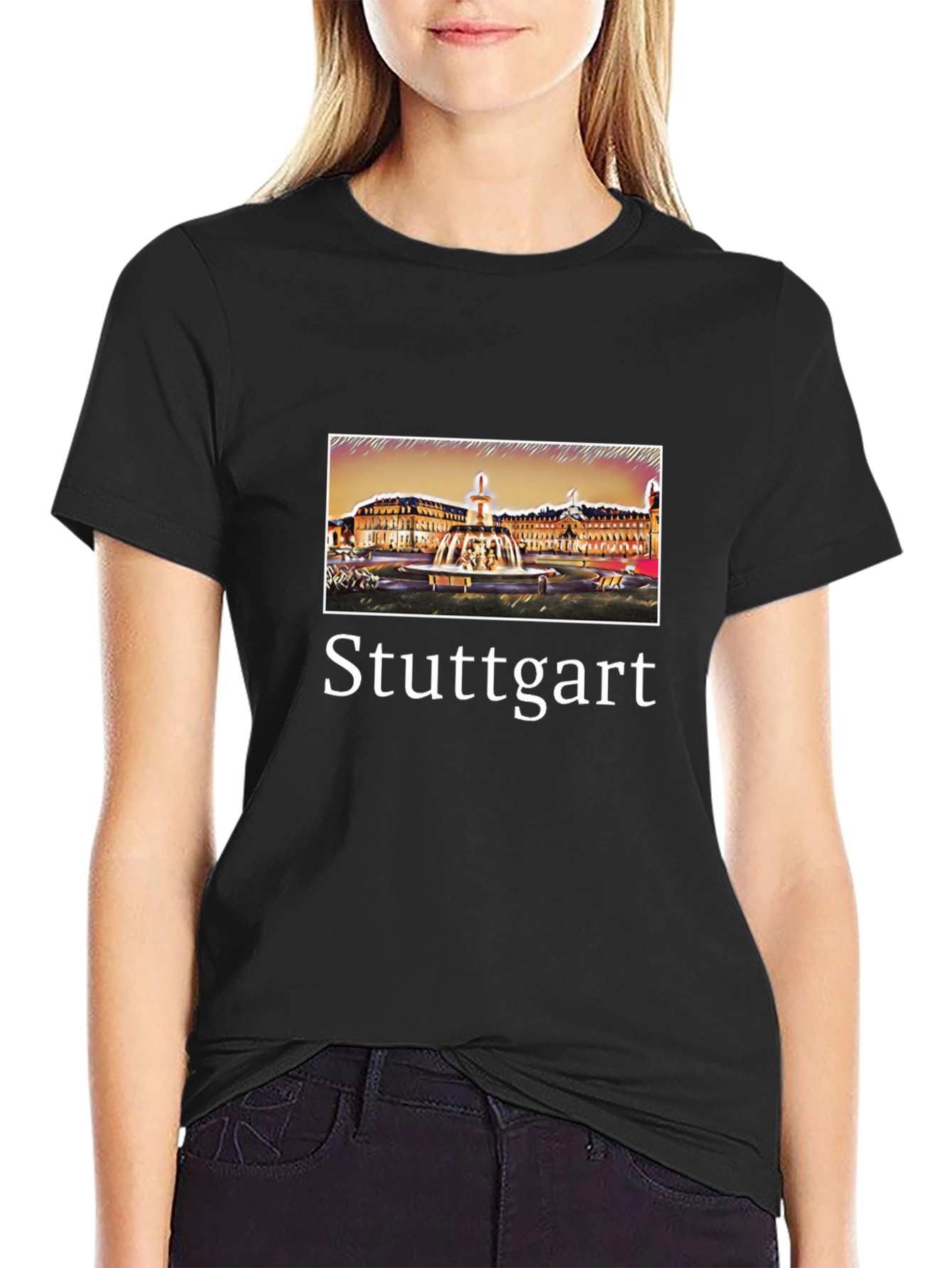 Stuttgart Germany Cityscape T-Shirt