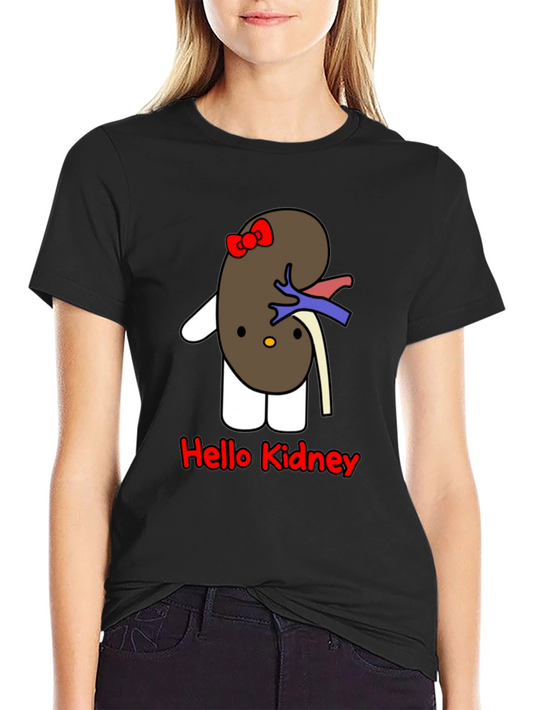 Hello Kidney T-Shirt - Unique Cartoon Design