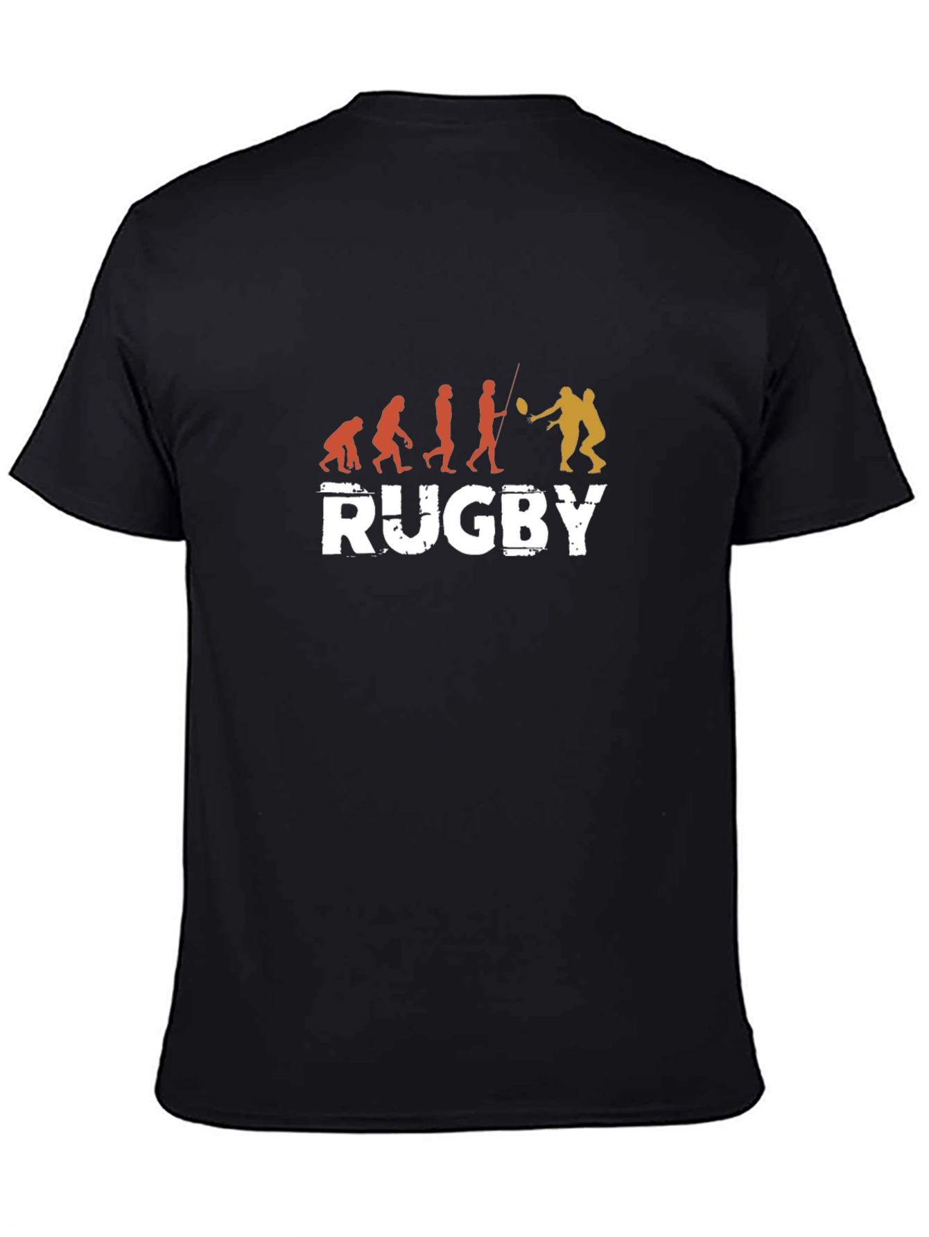 Rugby Evolution T-Shirt - Black Cotton Tee