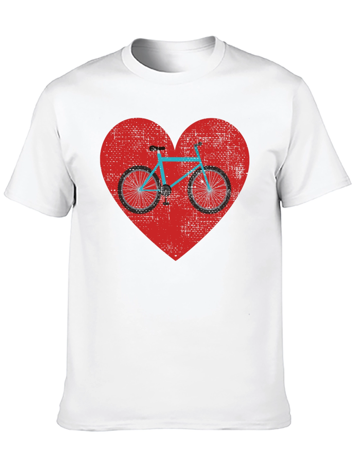 Bike Heart Graphic Tee - Mens Black T-Shirt