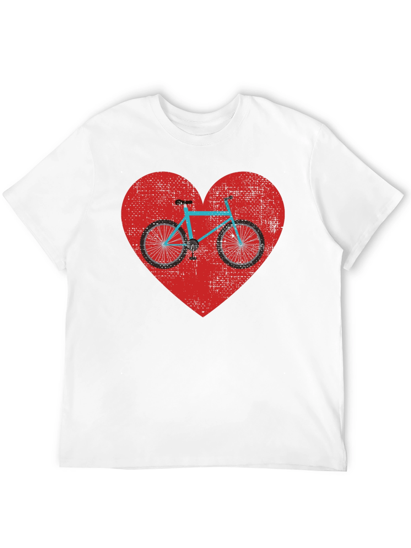 Bike Heart Graphic Tee - Mens Black T-Shirt