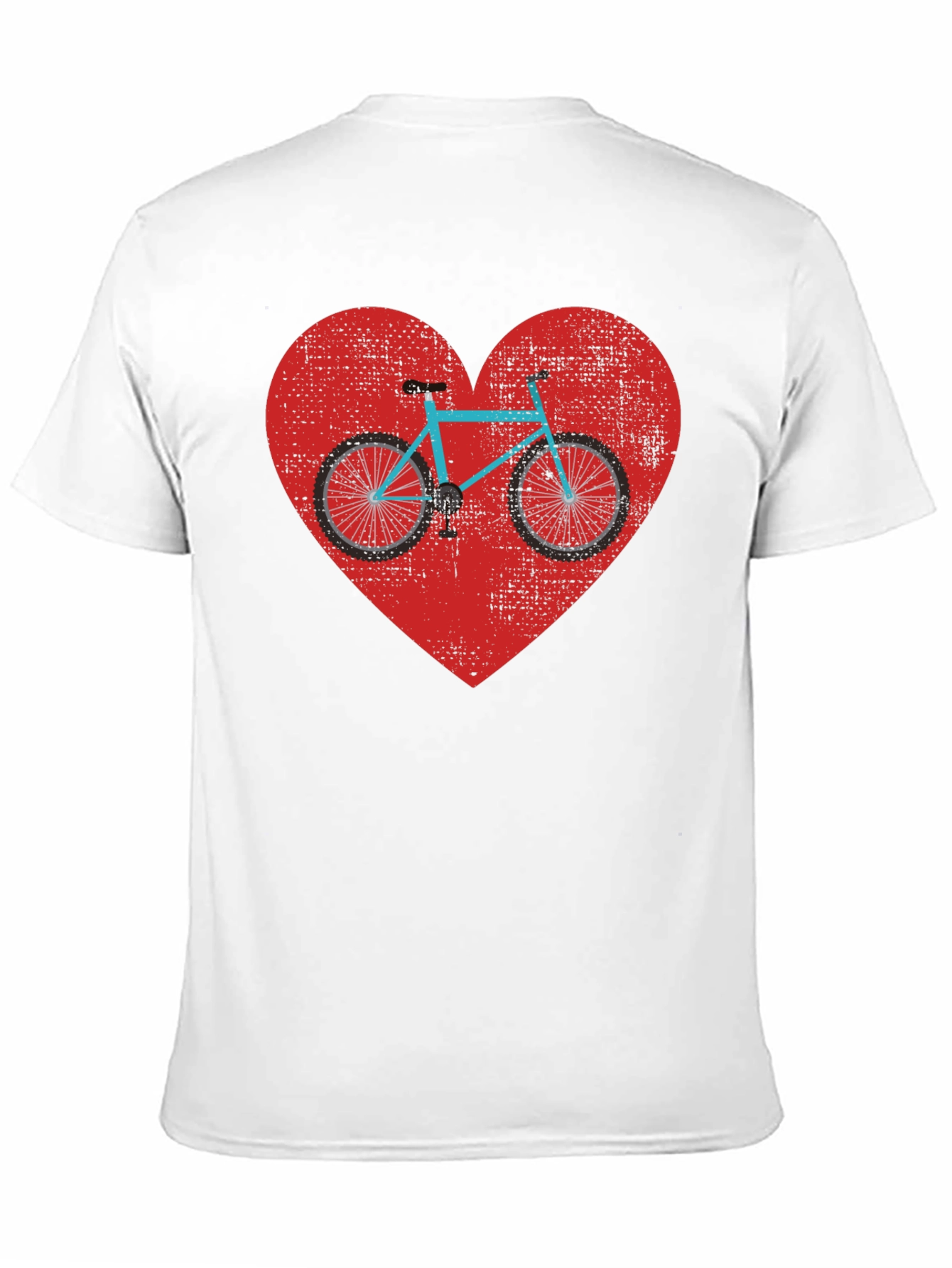 Bike Heart Graphic Tee - Mens Black T-Shirt