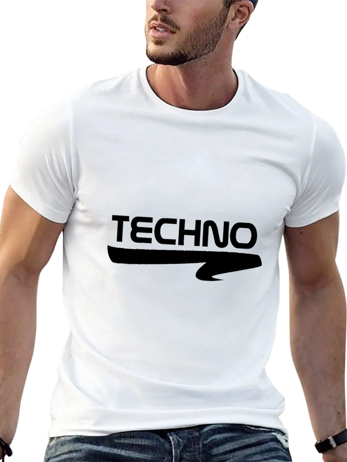 Techno Arrow Black T-Shirt