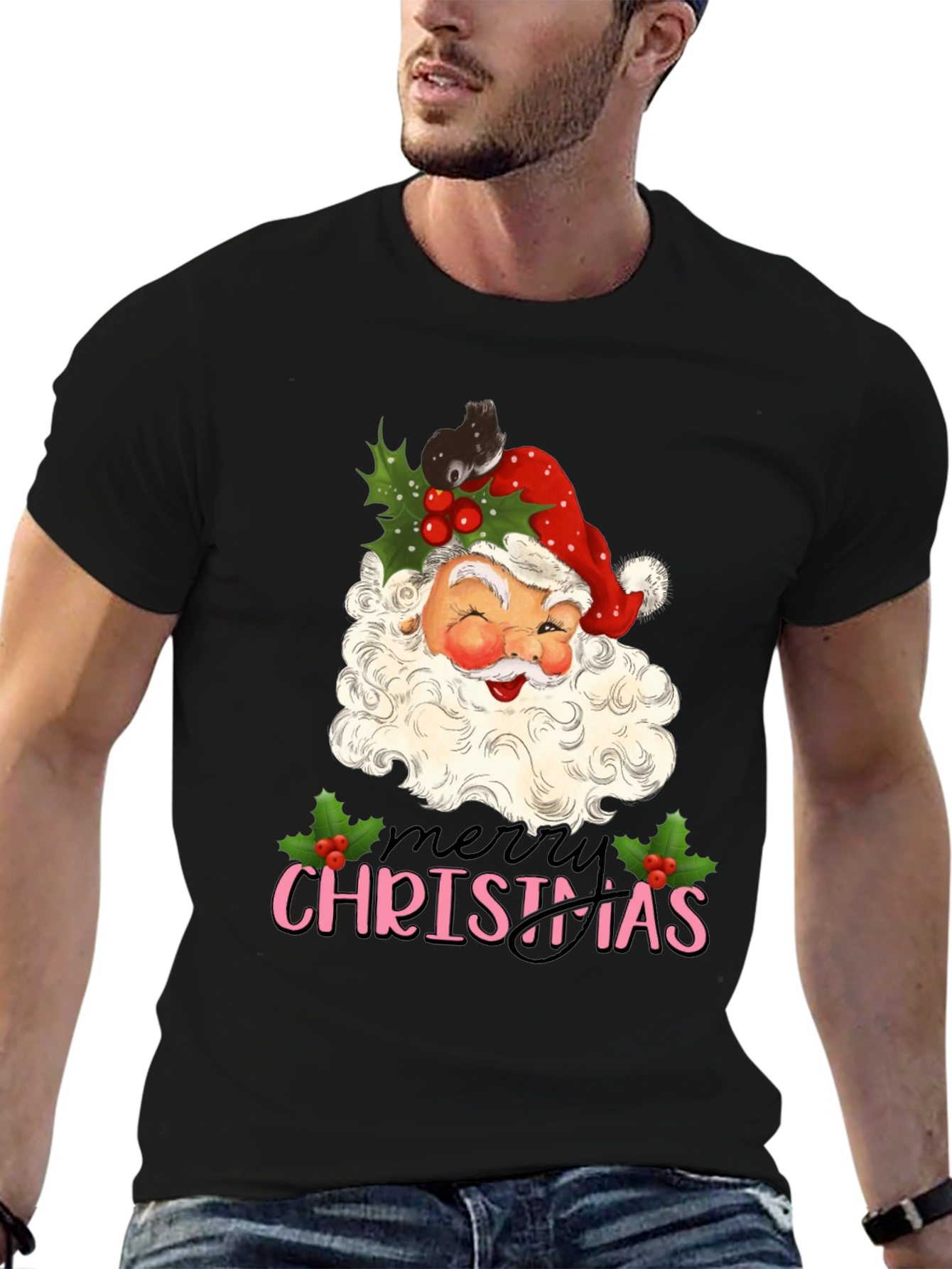 Merry Christmas Santa Graphic Tee