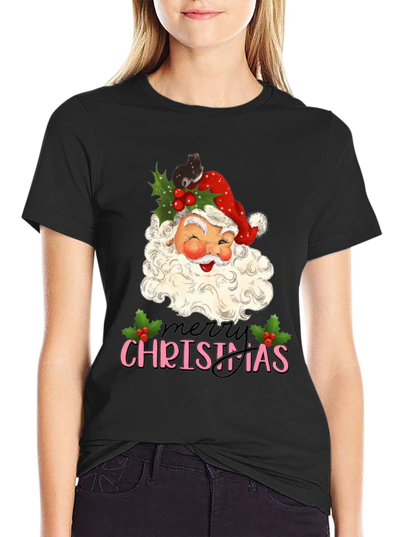 Merry Christmas Santa Graphic Tee