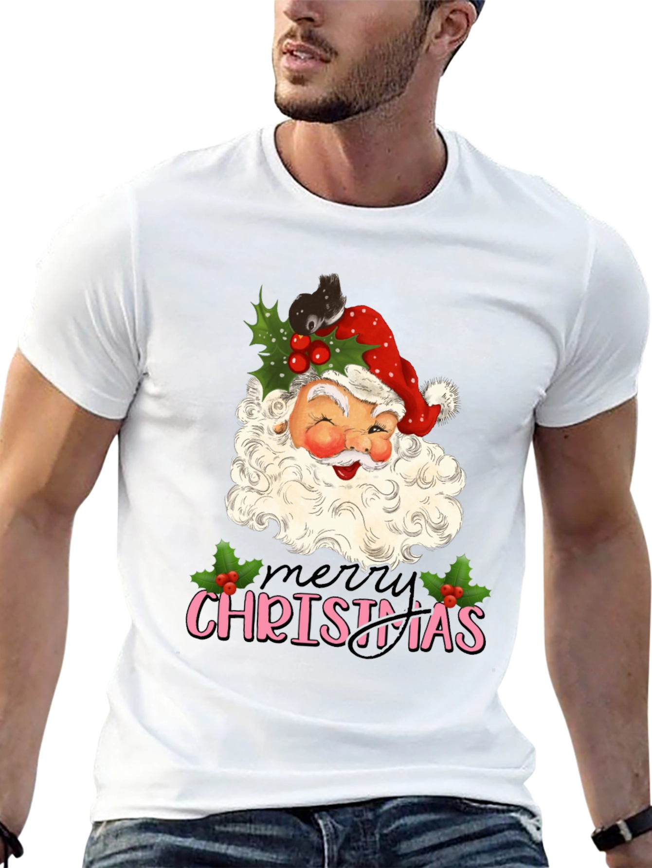 Merry Christmas Santa Graphic Tee