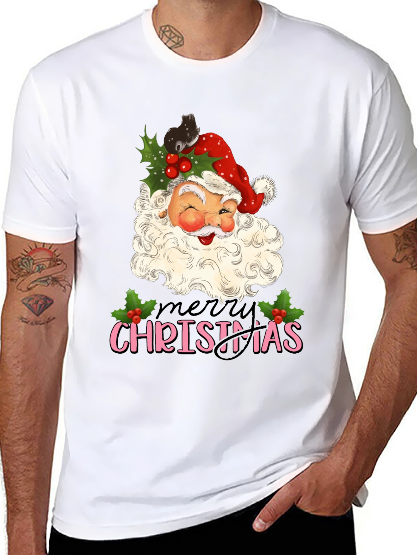 Merry Christmas Santa Graphic Tee