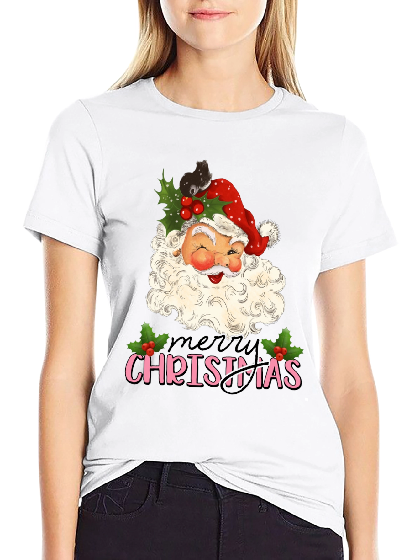 Merry Christmas Santa Graphic Tee