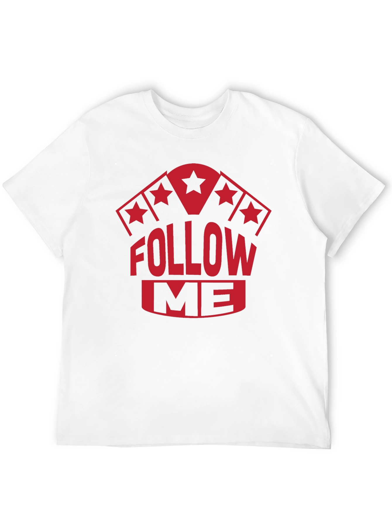Follow Me Graphic T-Shirt - Black Cotton Tee