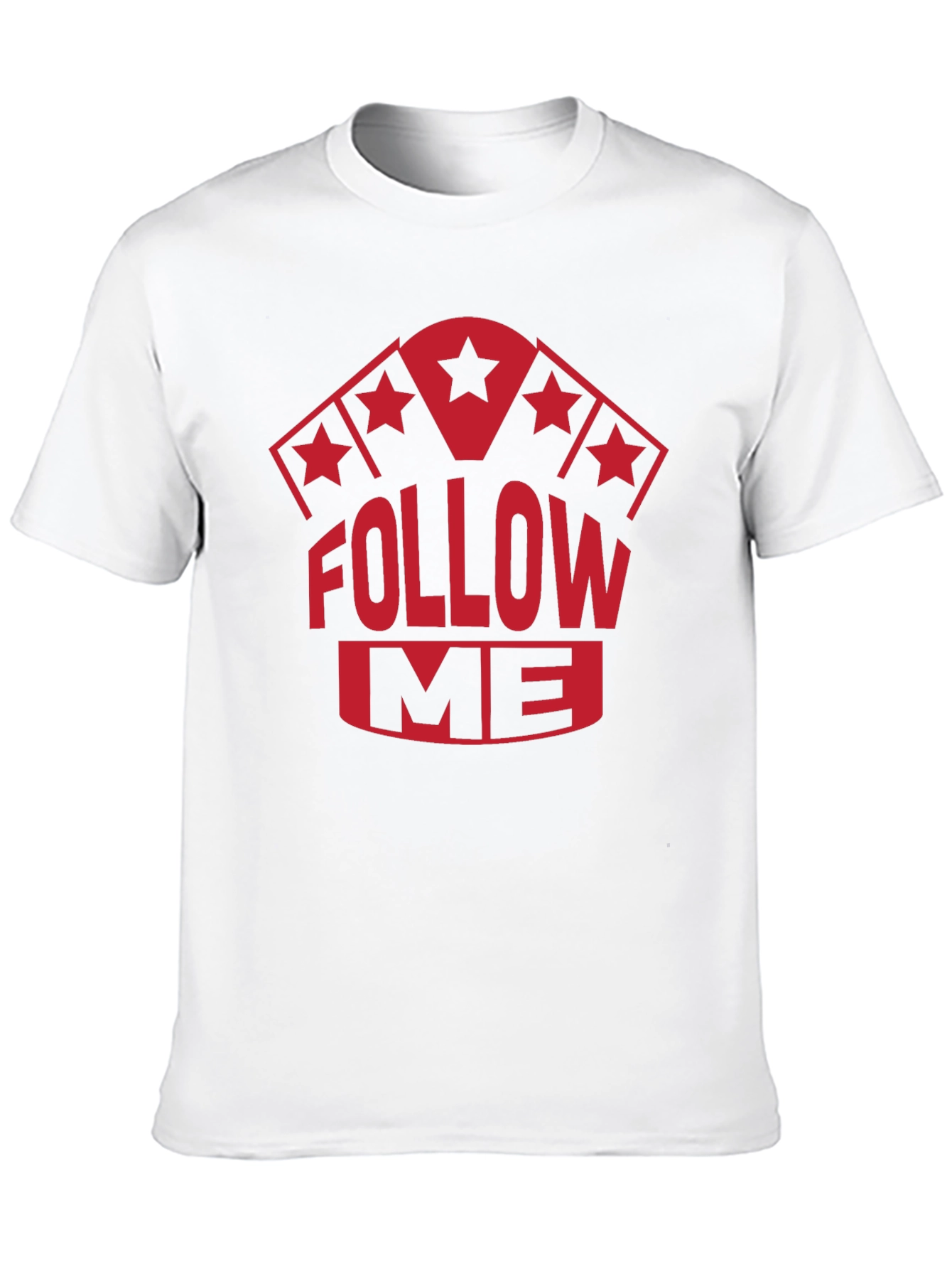 Follow Me Graphic T-Shirt - Black Cotton Tee