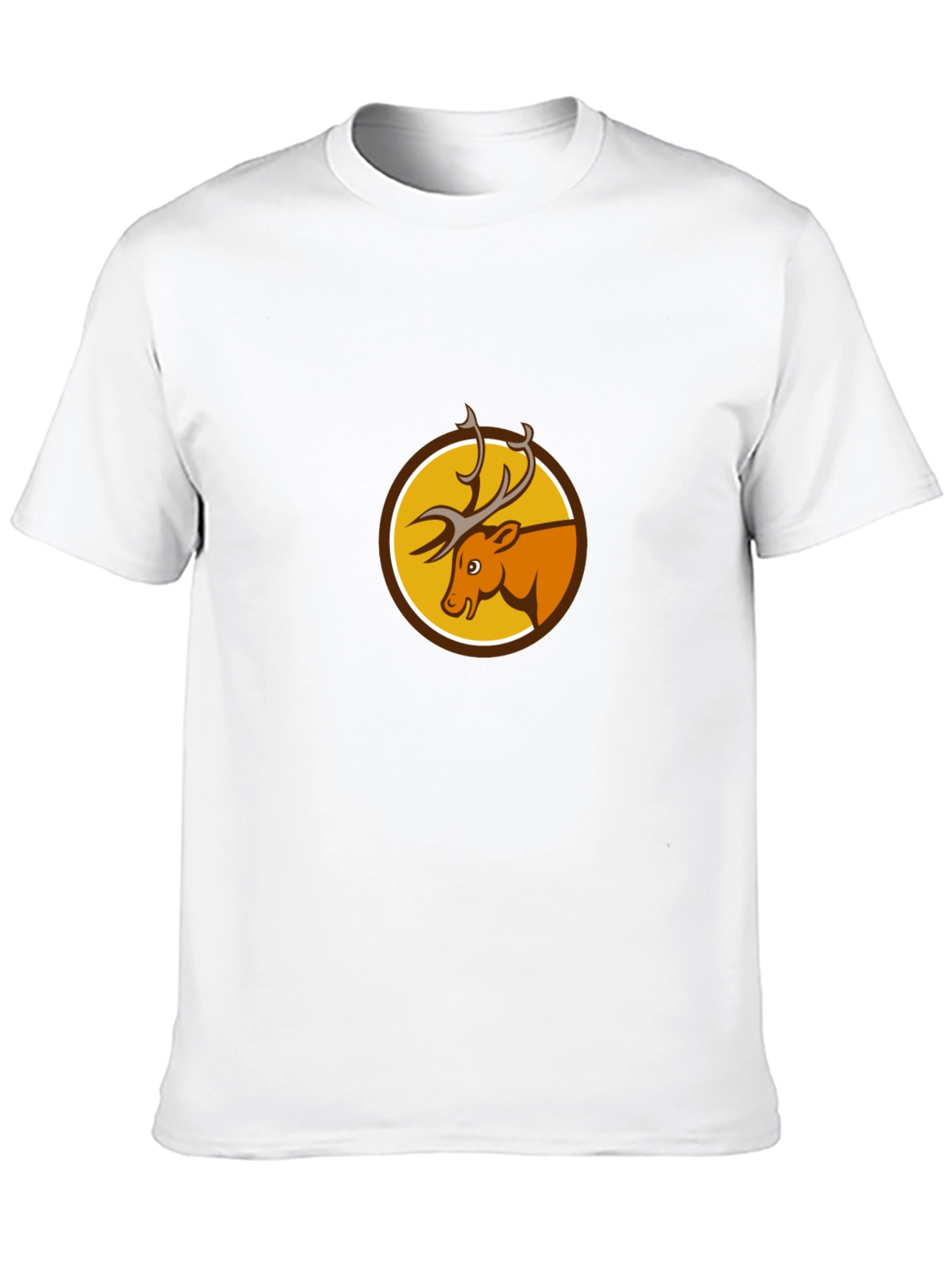Deer Emblem Black T-Shirt