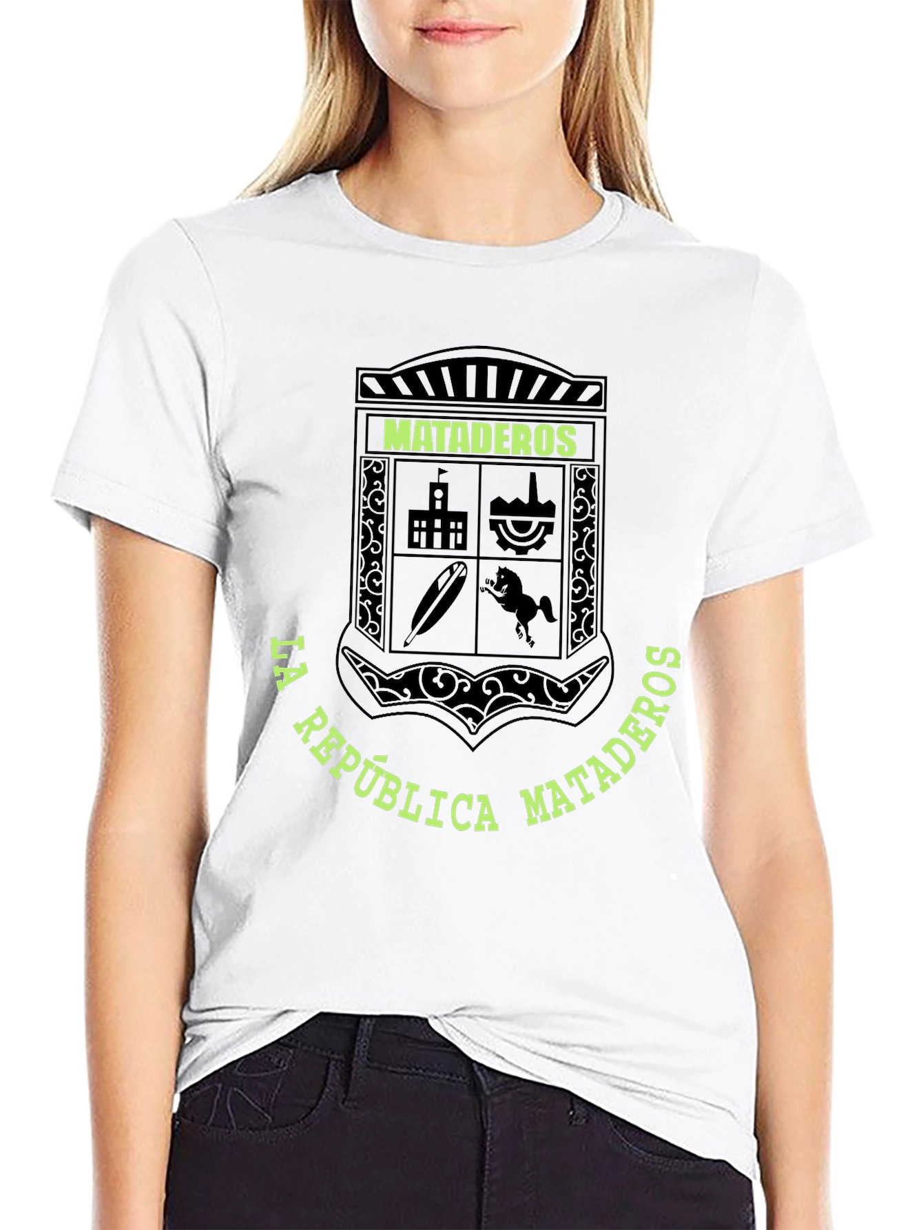 Mataderos Crest Graphic Tee - Black