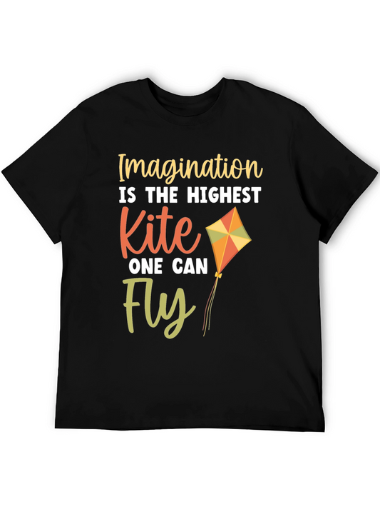 Imagination Kite Graphic T-Shirt - Black