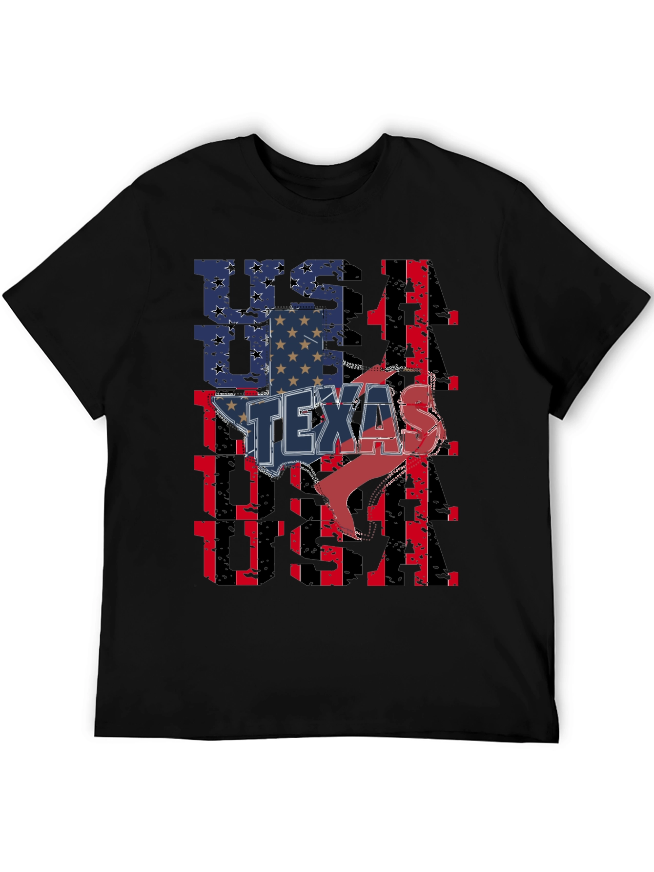 Texas USA Flag Graphic T-Shirt