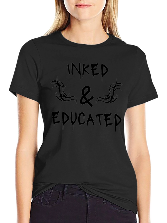Inked & Educated Graphic T-Shirt - Black