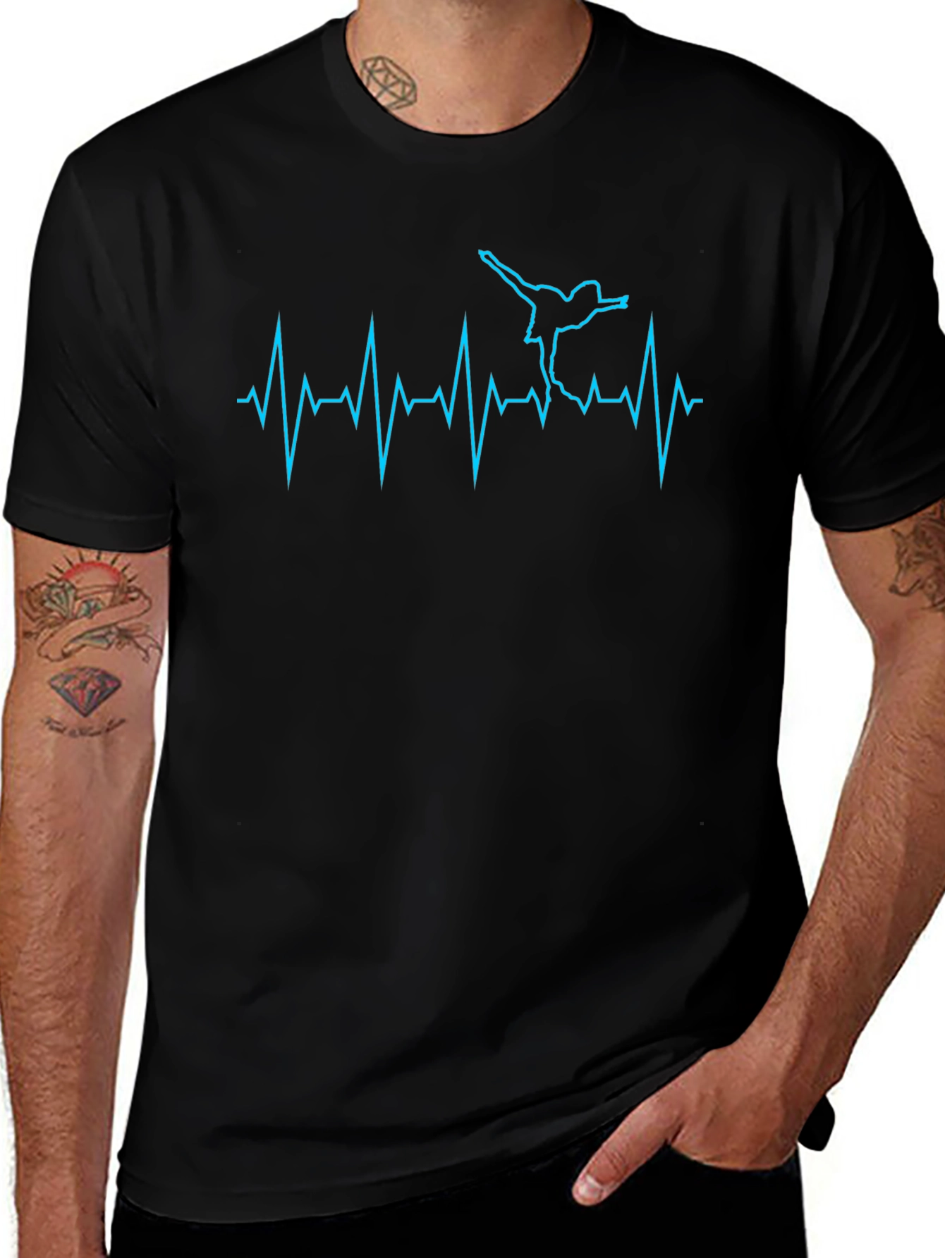 Ballet Heartbeat T-Shirt - Dancer ECG Tee