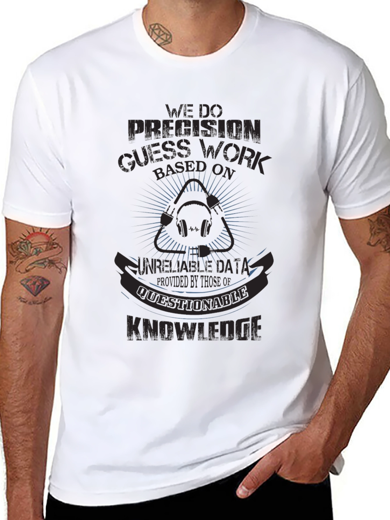 Precision Guesswork Black T-Shirt