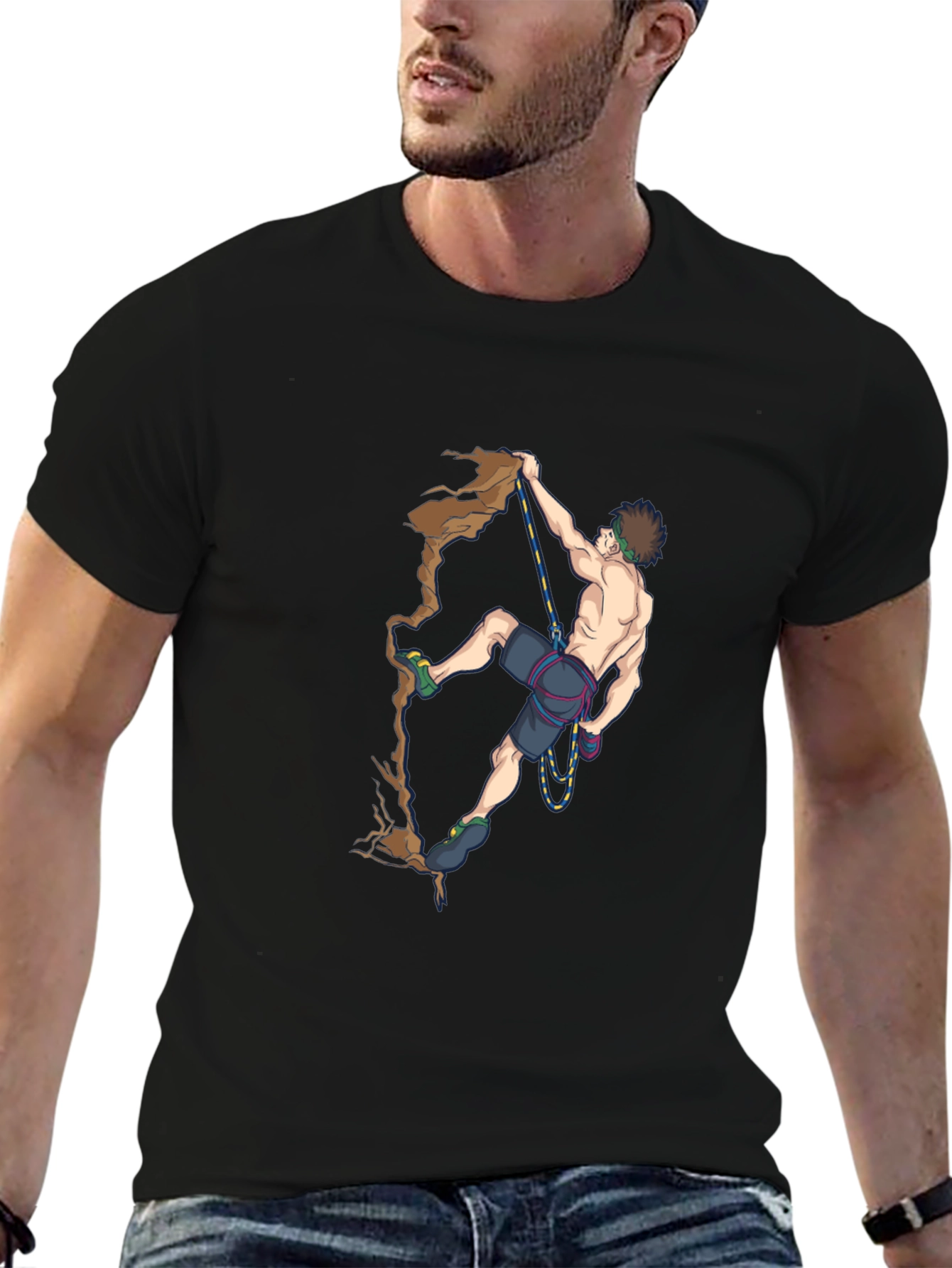 Climber Graphic Tee - Rock Climbing Design