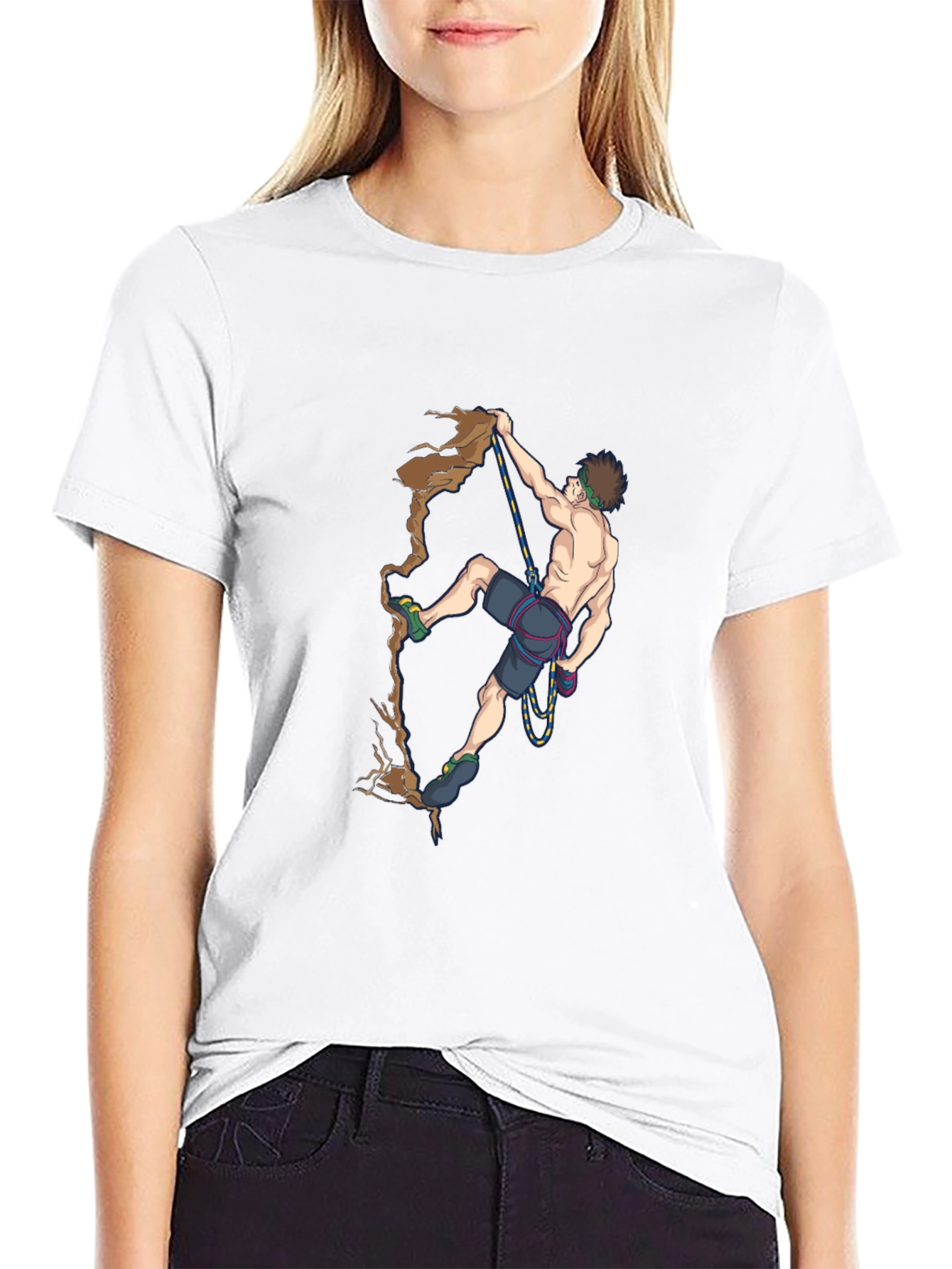 Climber Graphic Tee - Rock Climbing Design