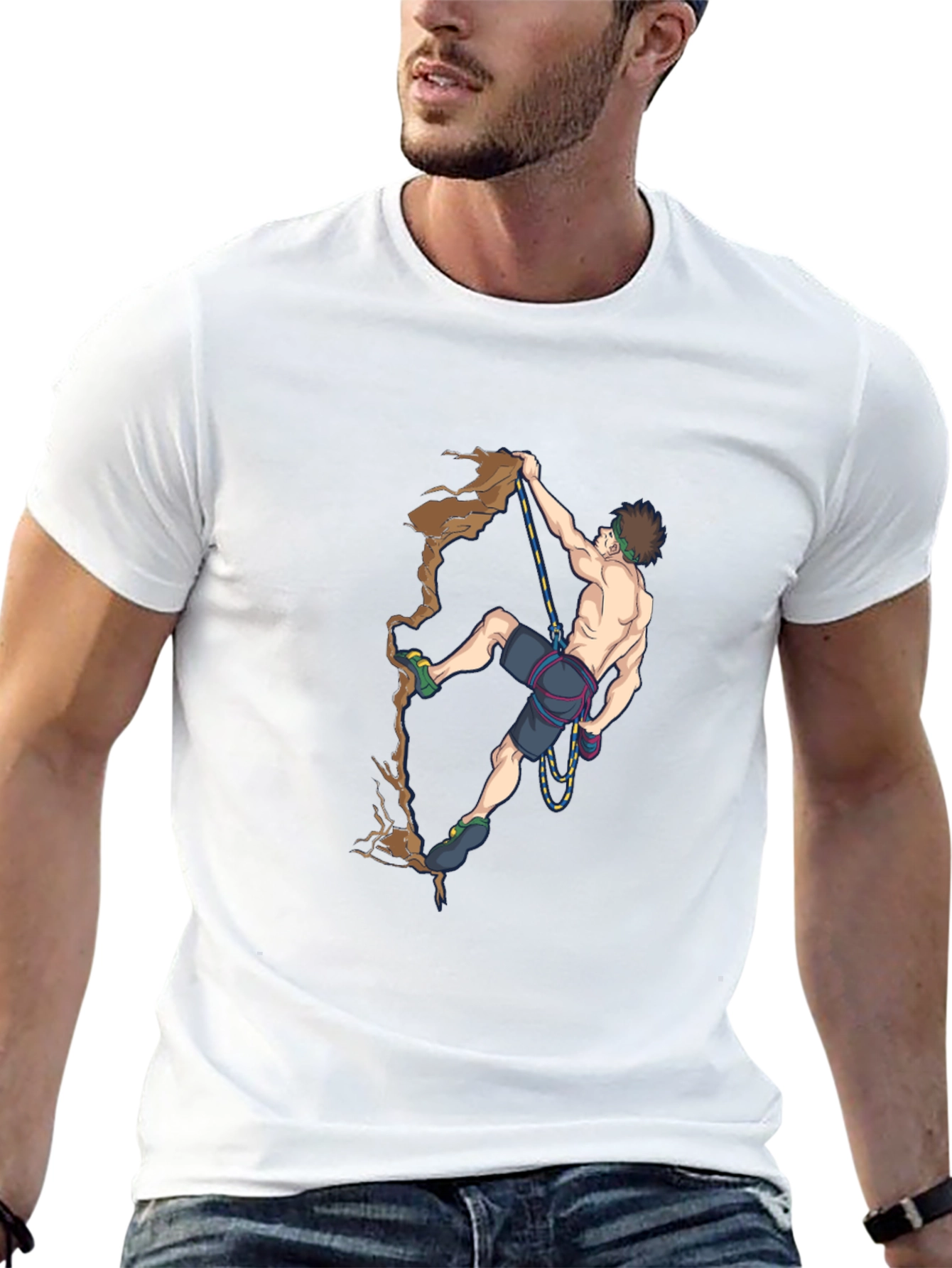 Climber Graphic Tee - Rock Climbing Design