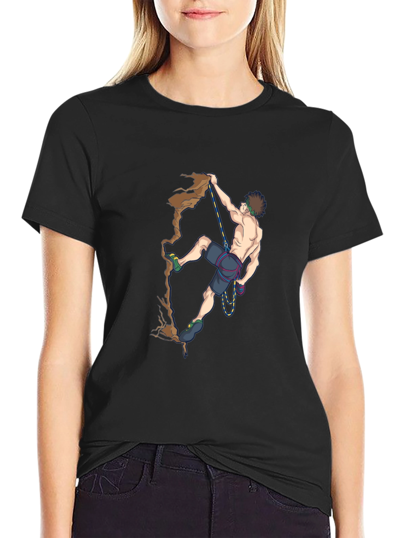 Climber Graphic Tee - Rock Climbing Design
