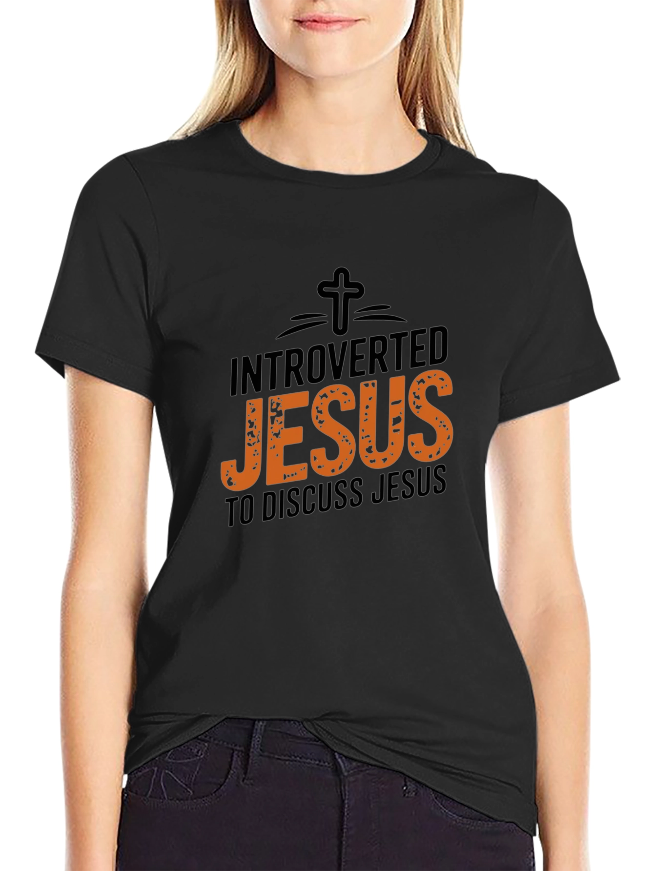 Introverted Jesus T-Shirt: Christian Humor Tee
