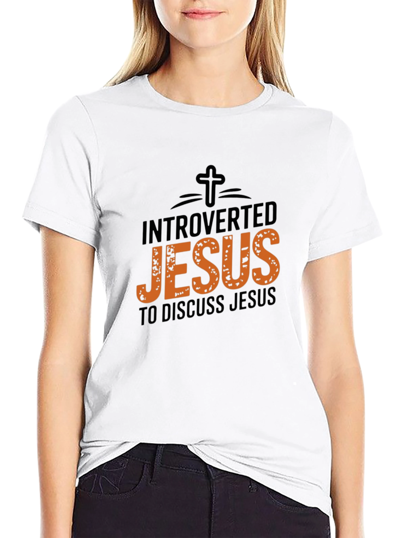 Introverted Jesus T-Shirt: Christian Humor Tee