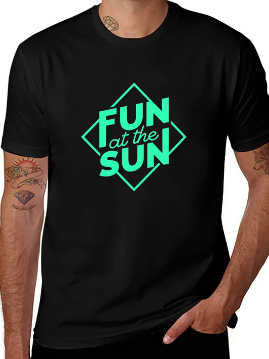 Fun at the Sun Graphic Black T-Shirt