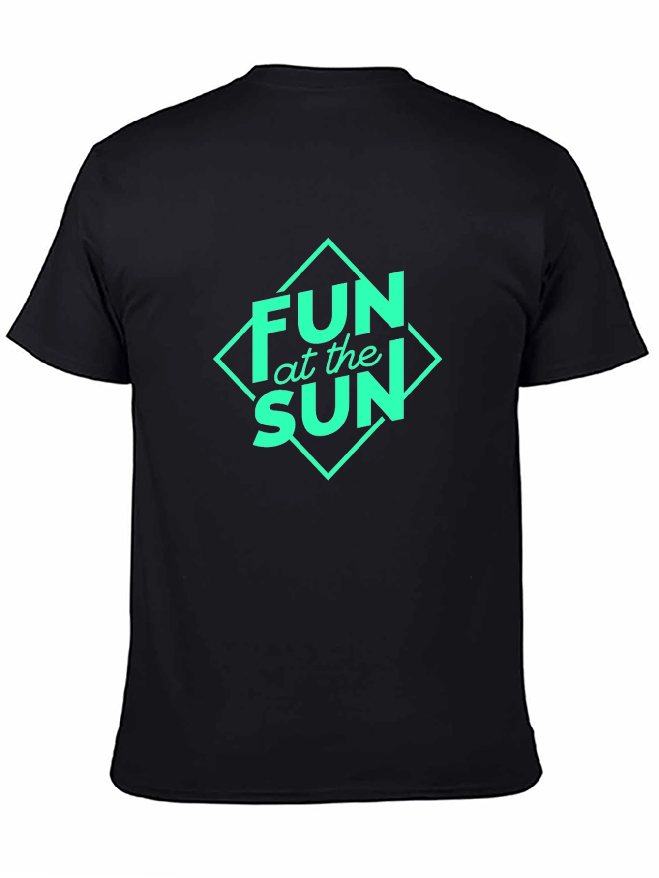 Fun at the Sun Graphic Black T-Shirt
